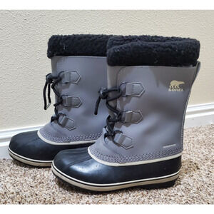 SOREL Caribou fleece-trimmed nubuck and rubber snow boots Women's Size 5